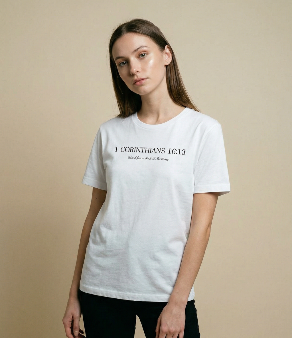 1 Corinthians 16:13 – Bible Verse T-Shirt