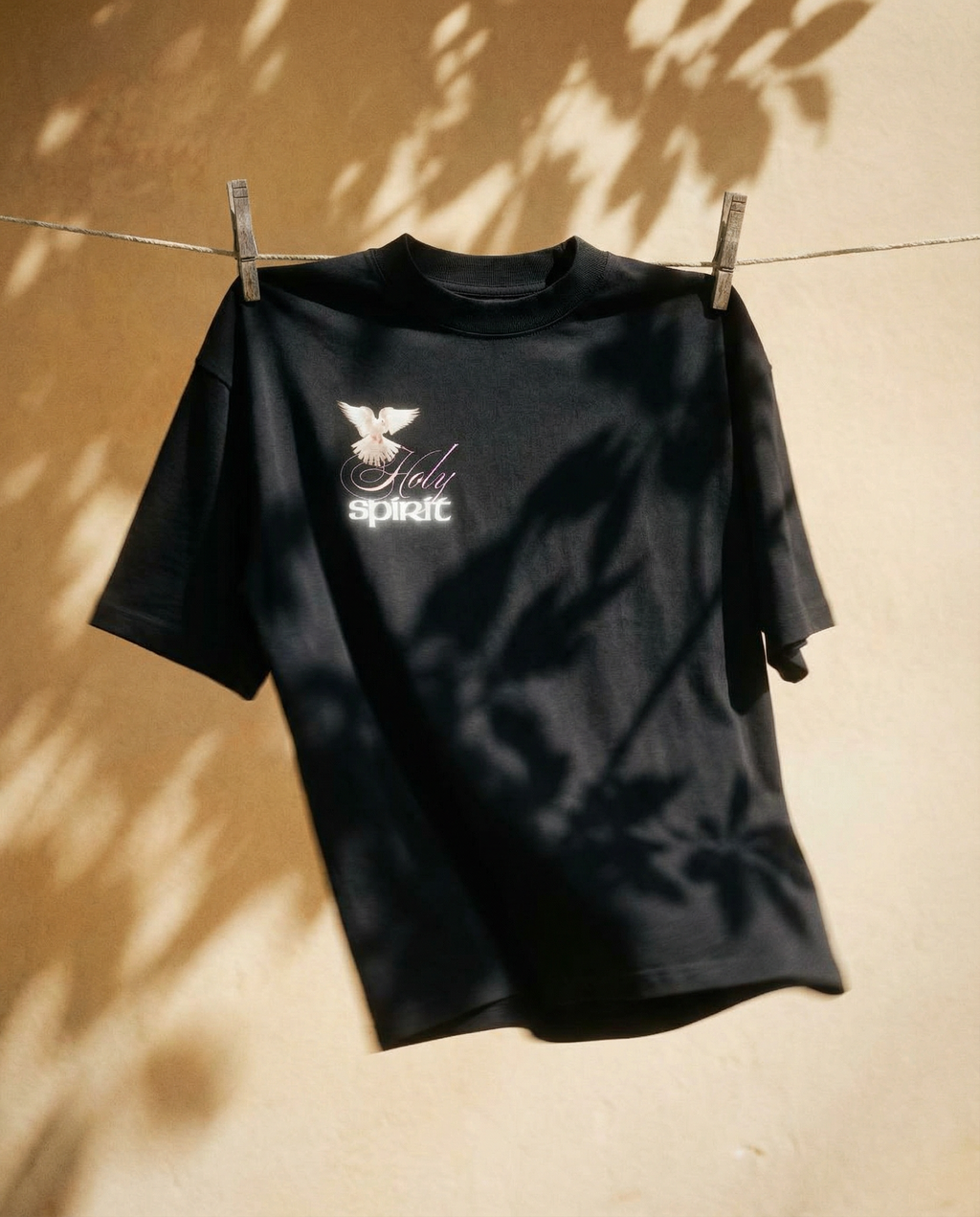 Minimalist Holy Spirit Christian T-Shirt | Organic Cotton Faith Apparel
