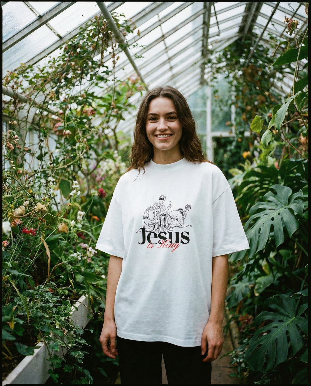 Jesus Is King T-Shirt | Organic Cotton Faith Apparel, Religious Tee