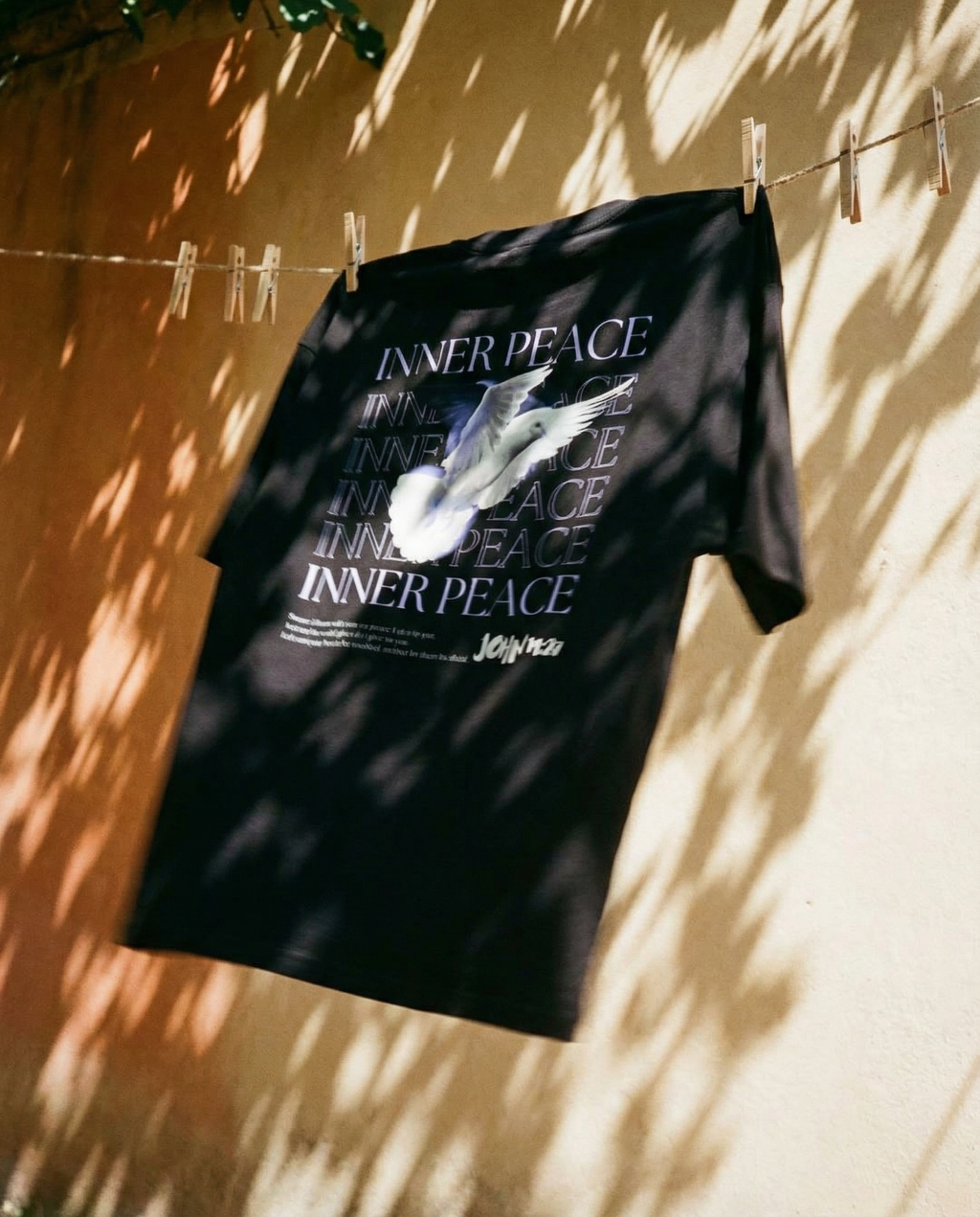 Inner Peace T-Shirt | John 14:27 Bible Verse, Organic Cotton T-shirt