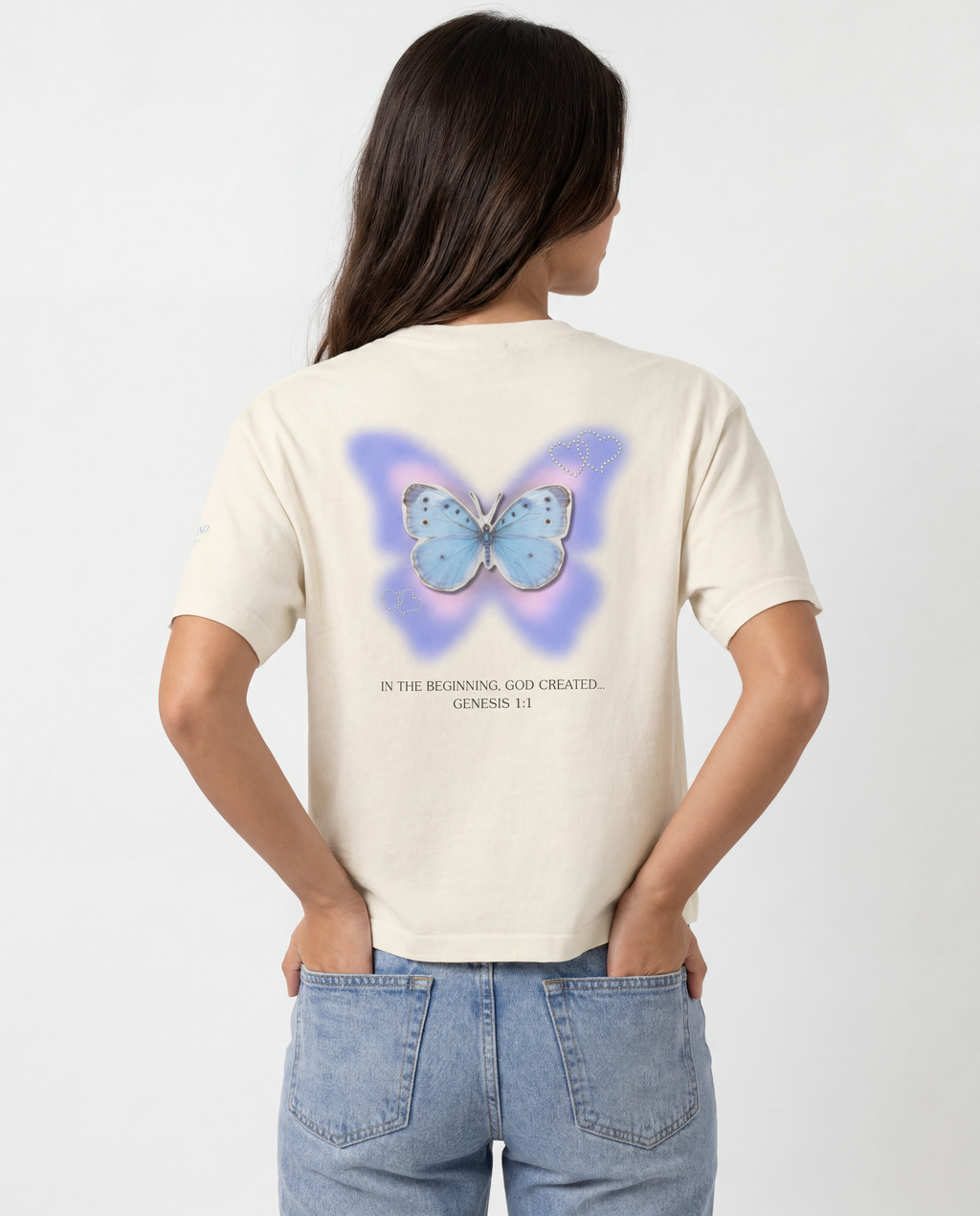 God is a Creator | Butterfly | Boxy Tee Women