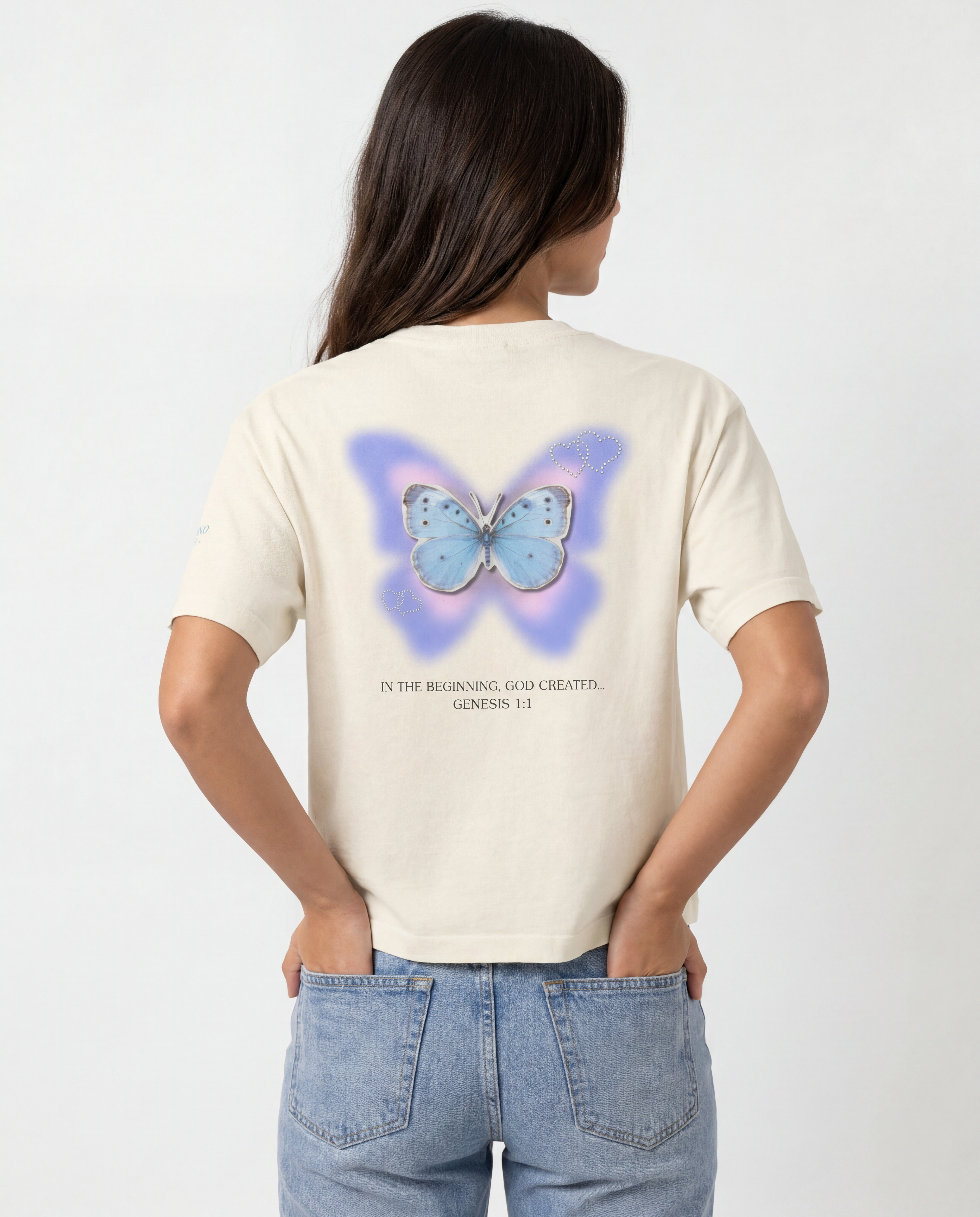 God is a Creator | Butterfly | Boxy Tee Women