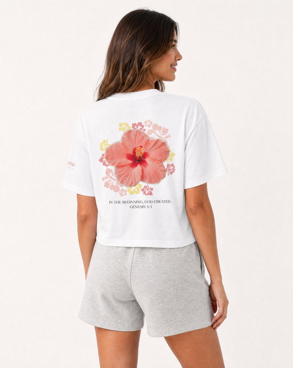 God is the Creator | Hibiscus | Boxy Tee Women