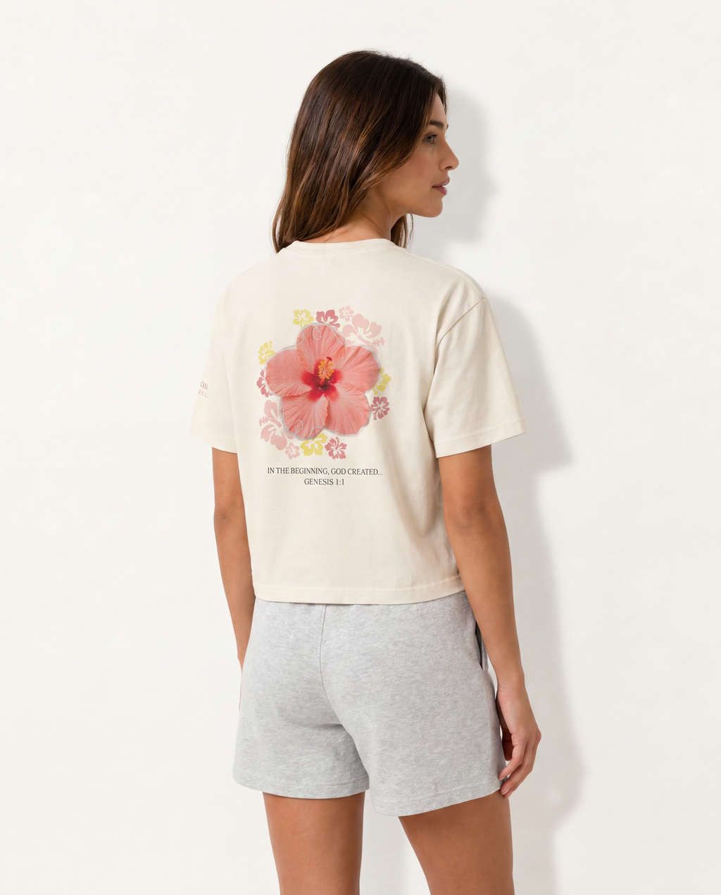 God is the Creator | Hibiscus | Boxy Tee Women