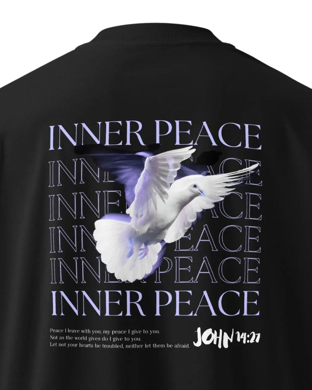 Inner Peace T-Shirt | John 14:27 Bible Verse, Organic Cotton T-shirt