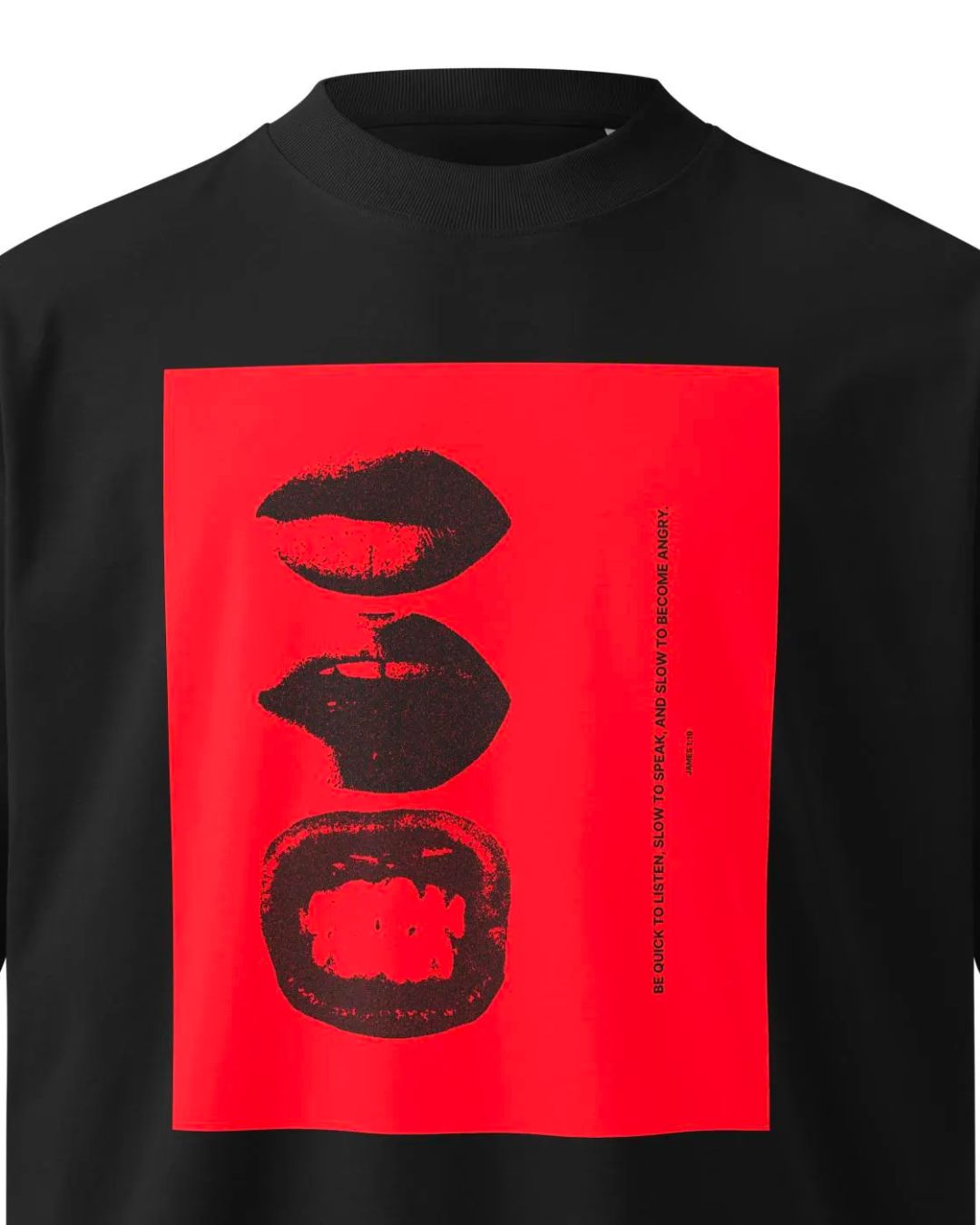 James 1:19 T-Shirt | Be Quick Listen Slow Speak Christian Tee