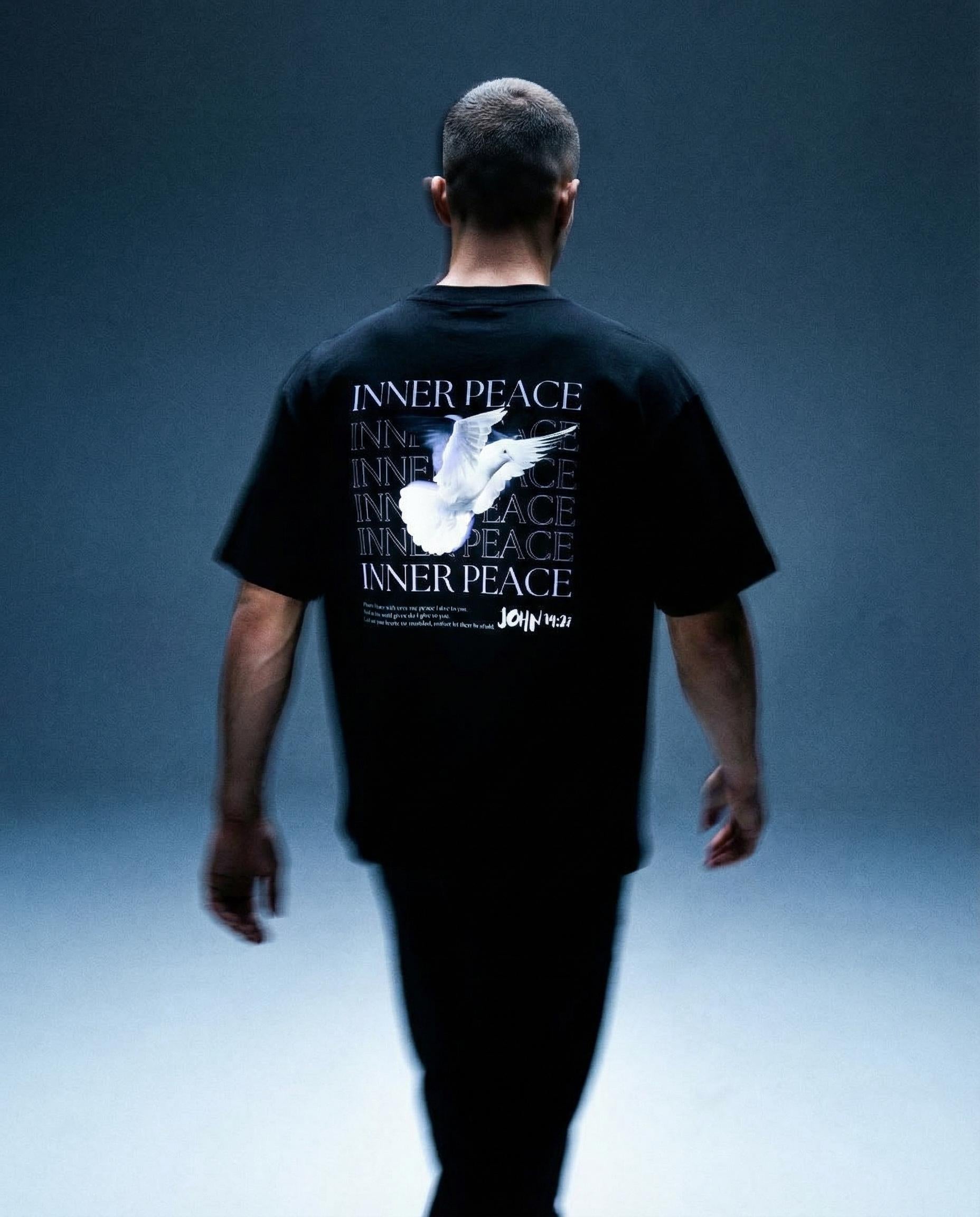 Inner Peace T-Shirt | John 14:27 Bible Verse, Organic Cotton T-shirt